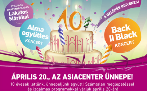 10 éves az AsiaCenter: Nagyszabású egész napos rendezvénnyel készülnek